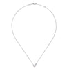 Cultured Pearl and Bezel Set Diamond Necklace