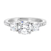 3-Stone Round Lab Created Diamond Engagement Ring, 1.84ctw.