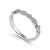 Round and Marquise Shape Diamond Wedding Band, 0.11ctw.