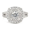 Wokka Wokka Diamond Engagement Ring with Double Halo