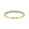 Pave Diamond Stackable Band in Yellow Gold