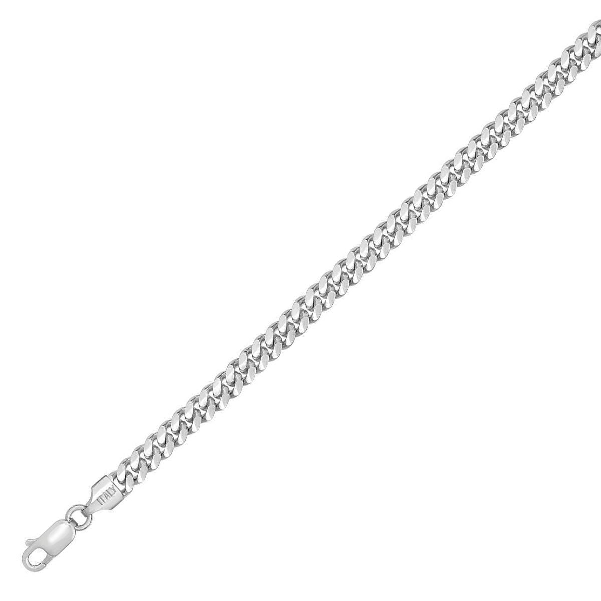 Sterling Silver 4.9mm Miami Cuban Chain, 24"