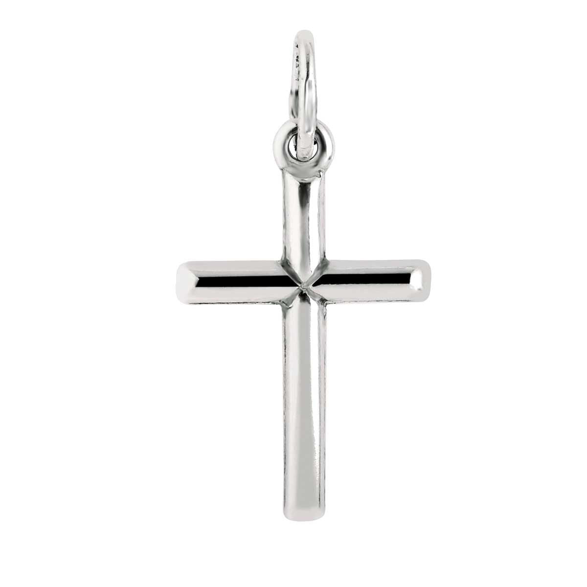 Sterling Silver Tube Cross
