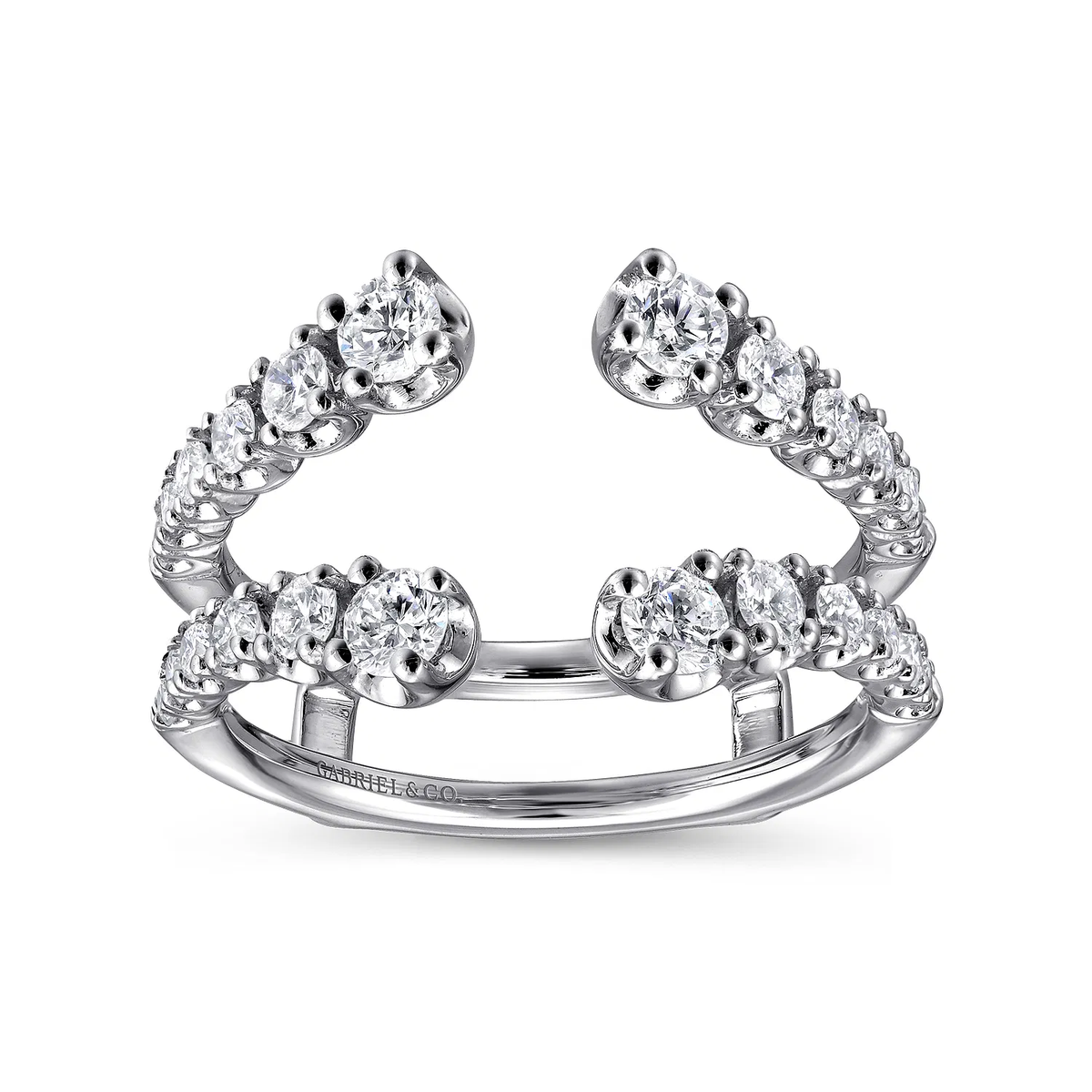 Diamond Enhancer Ring in 14k White Gold