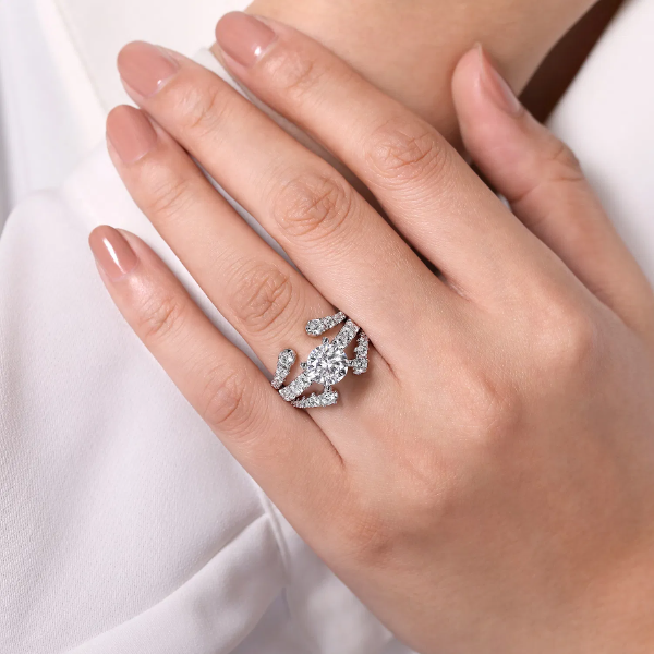 Diamond Enhancer Ring in 14k White Gold