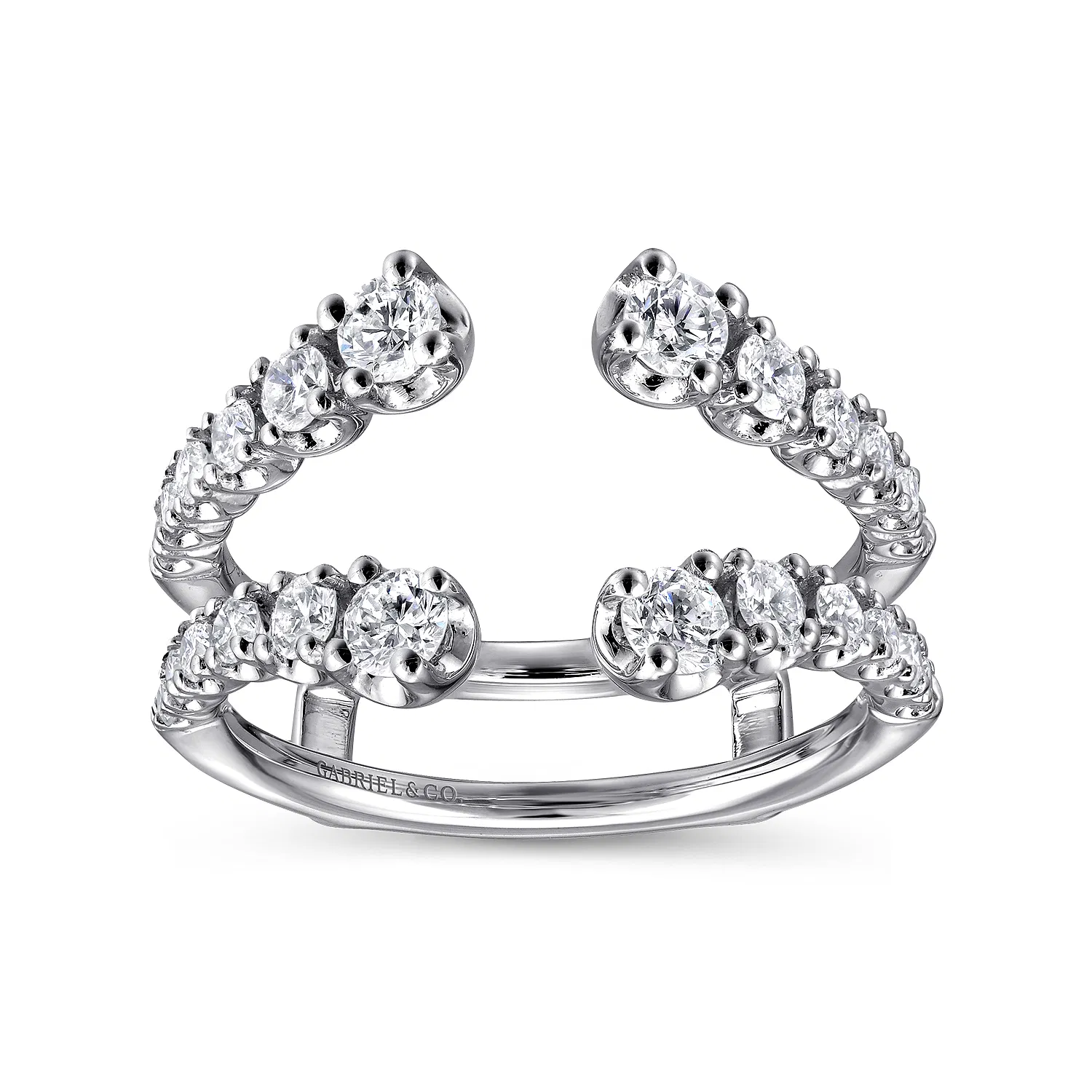 Diamond Enhancer Ring in 14k White Gold