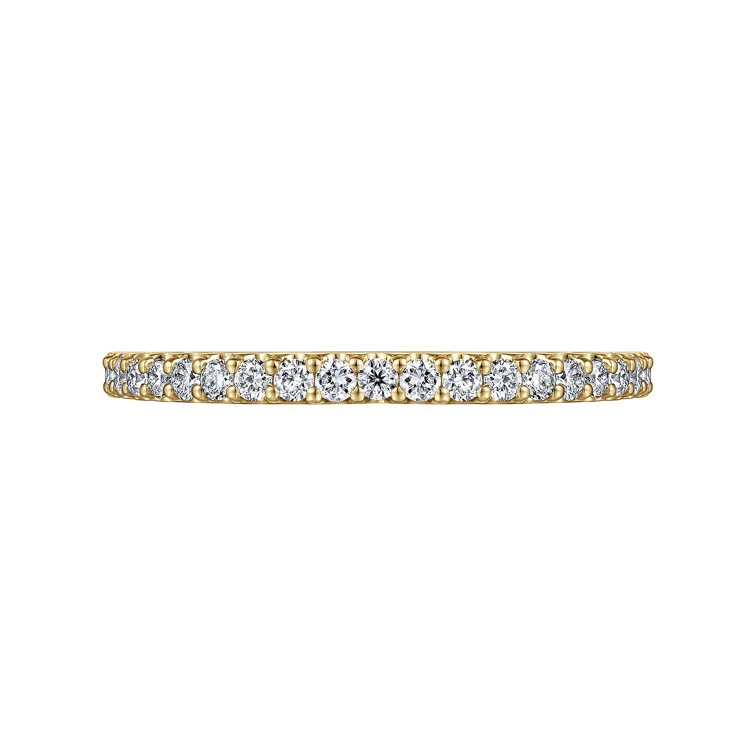 Classic Diamond Band in Yellow Gold, 0.23cttw