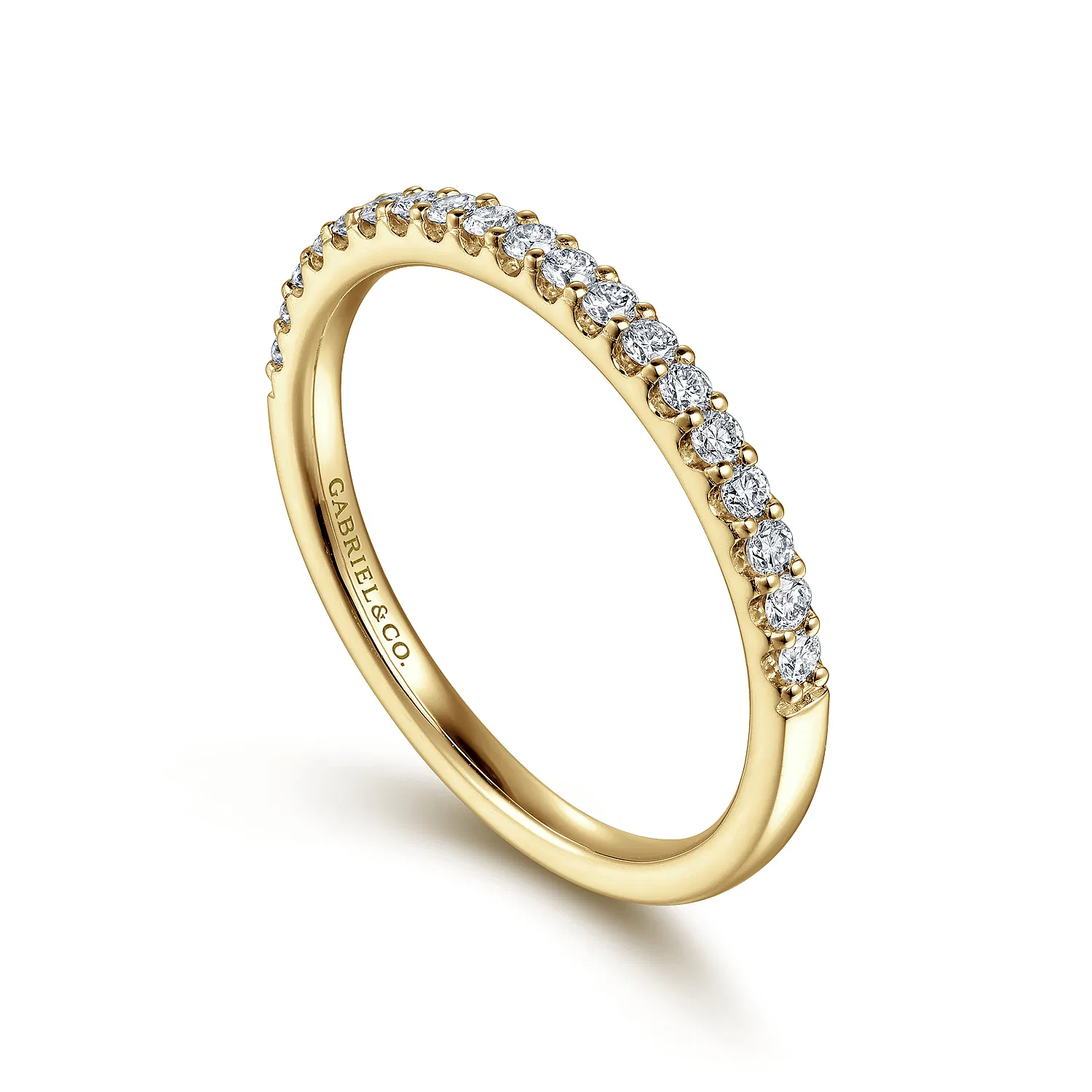 Classic Diamond Band in Yellow Gold, 0.23cttw