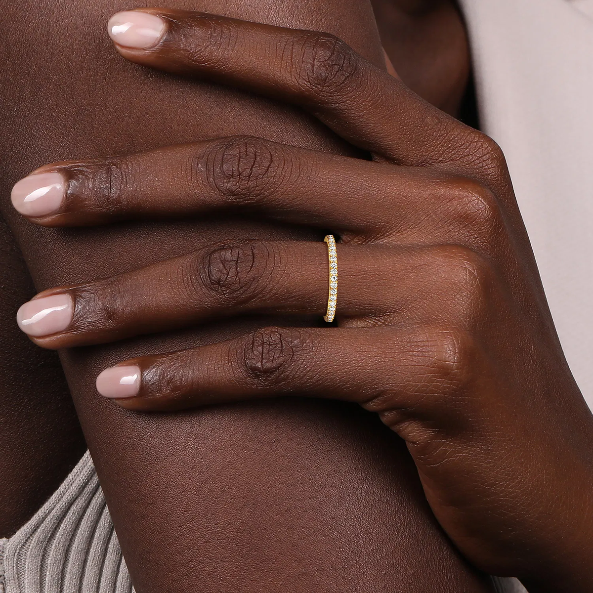 Classic Diamond Band in Yellow Gold, 0.23cttw