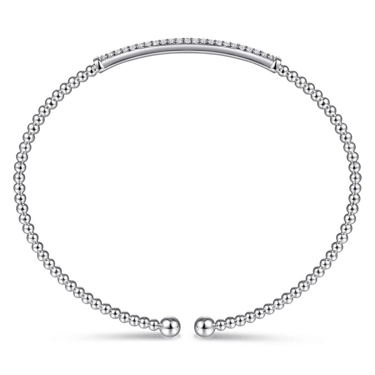 Double Row Diamond Bujukan Cuff Bangle
