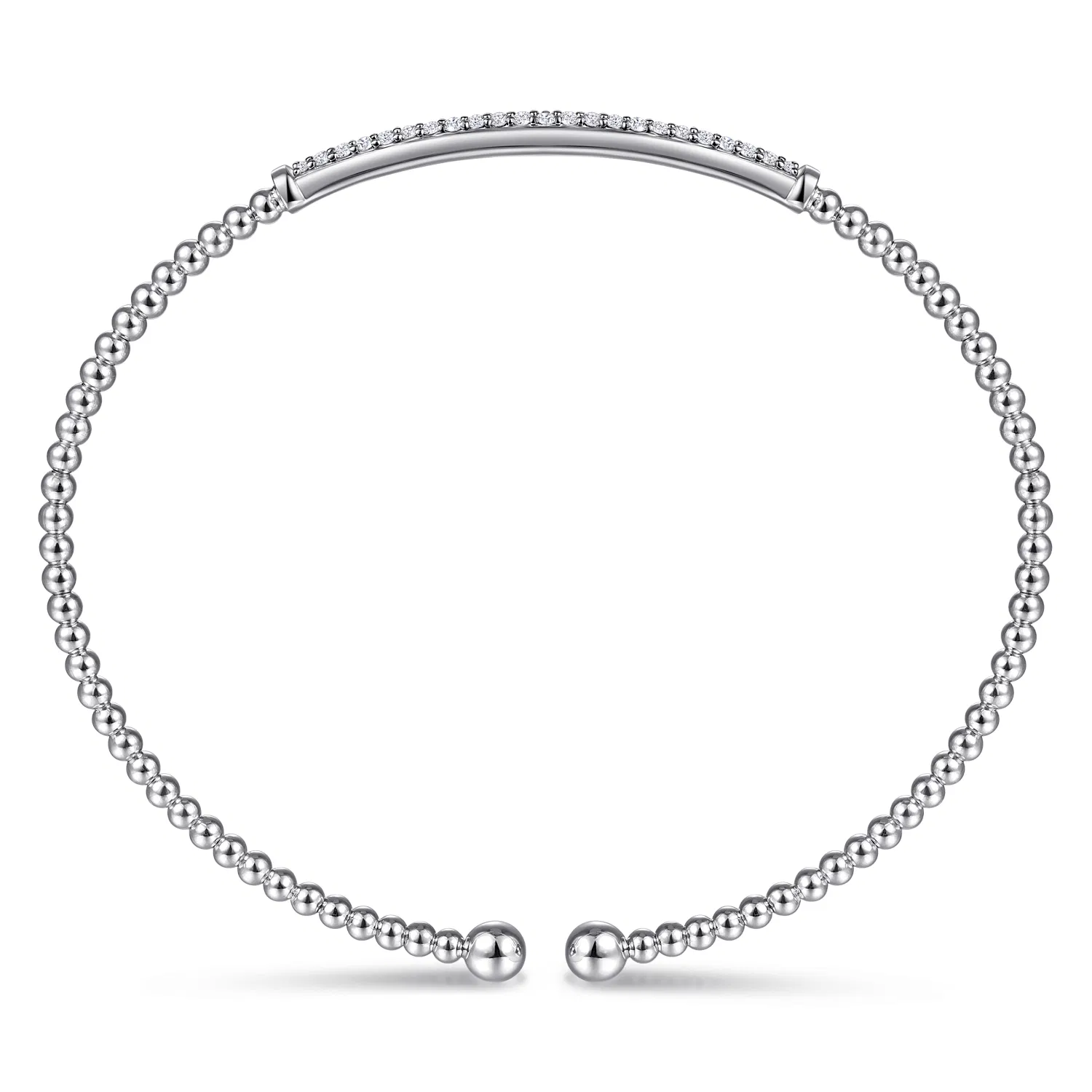 Double Row Diamond Bujukan Cuff Bangle