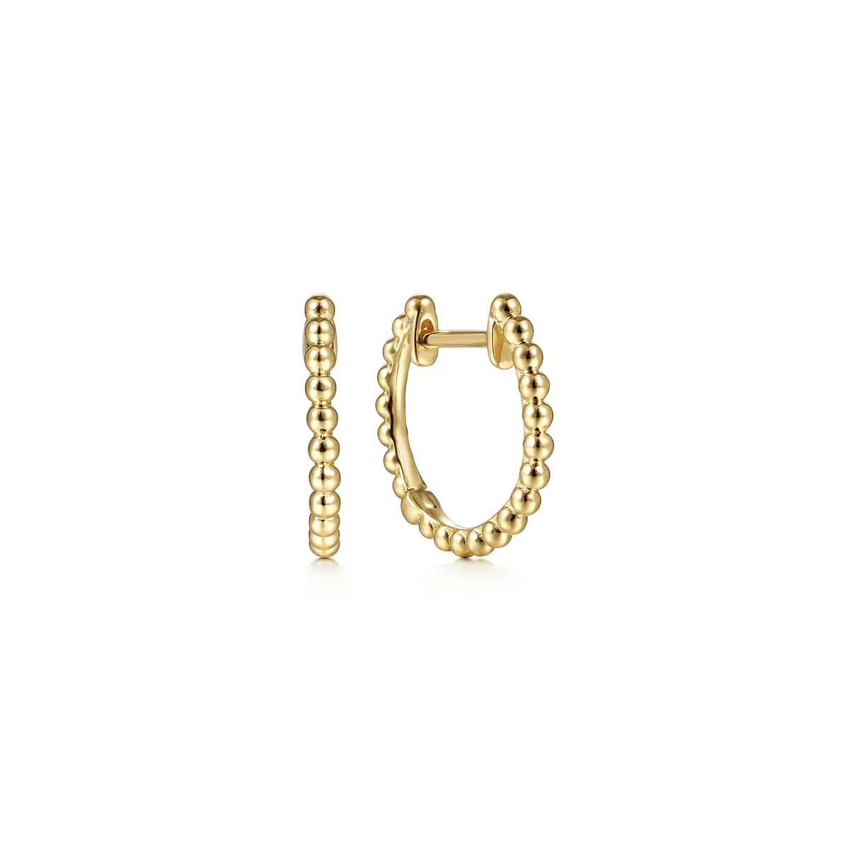 Bujukan Beaded Huggie Hoop Earrings, 12.4mm