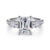 Genna Emerald Cut 5-Stone Diamond Engagement Ring Setting