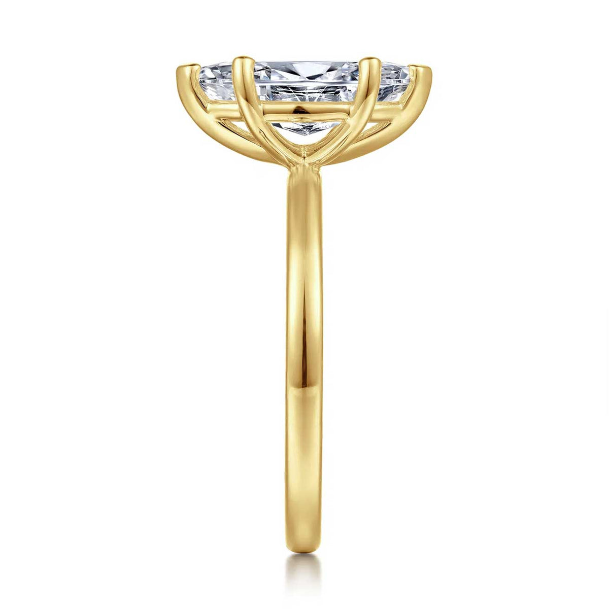 Paula Solitaire Engagement Ring Setting with Marquise Cut Diamond