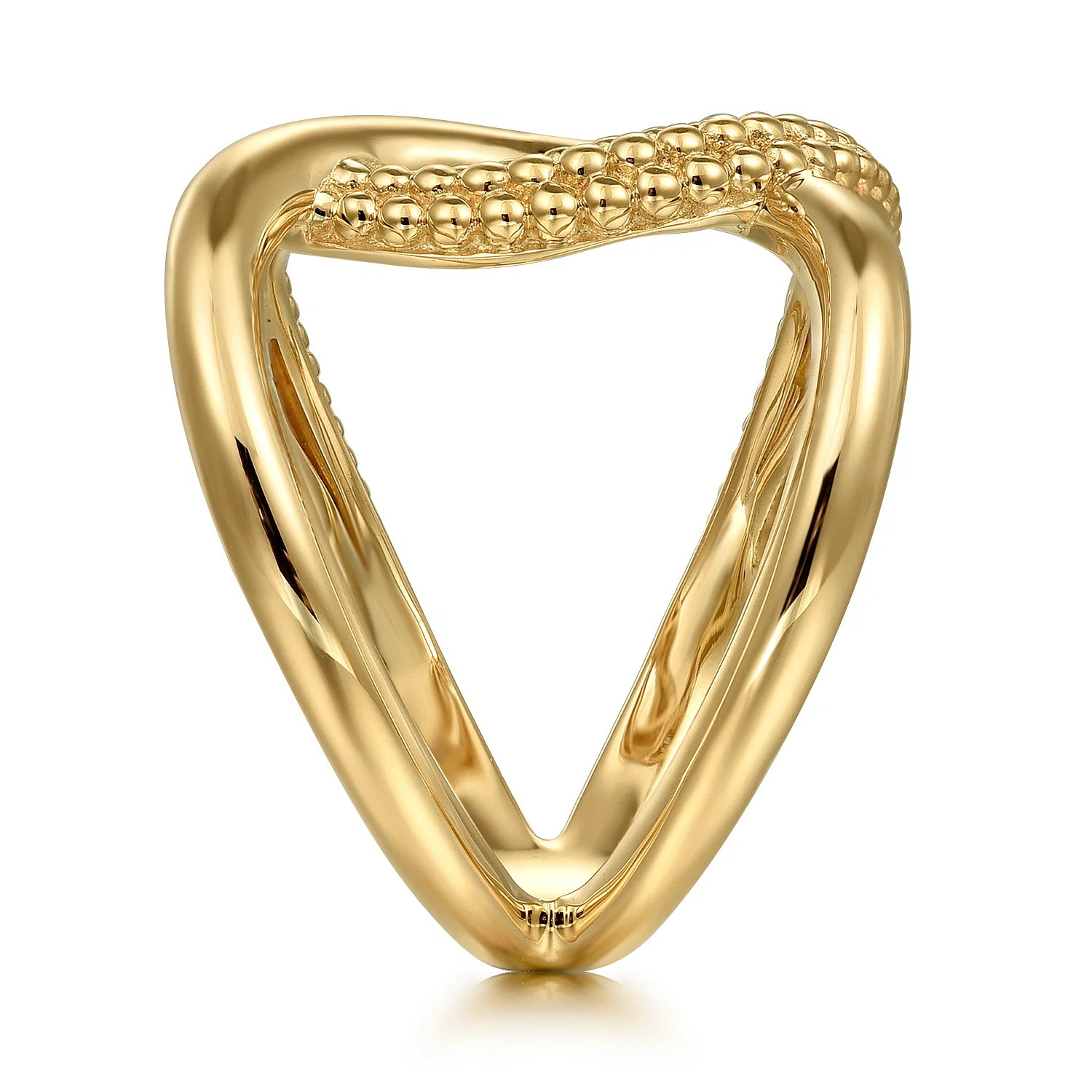 Bujukan Statement Fashion Ring in14K Yellow Gold