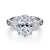 Laynie Oval 3-Stone Diamond Engagement Ring Setting in 18k Gold