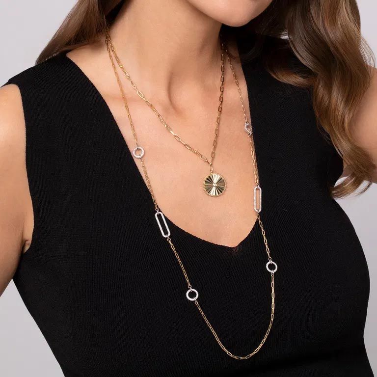Sunray Design Diamond Disc Pendant with Bujukan Frame