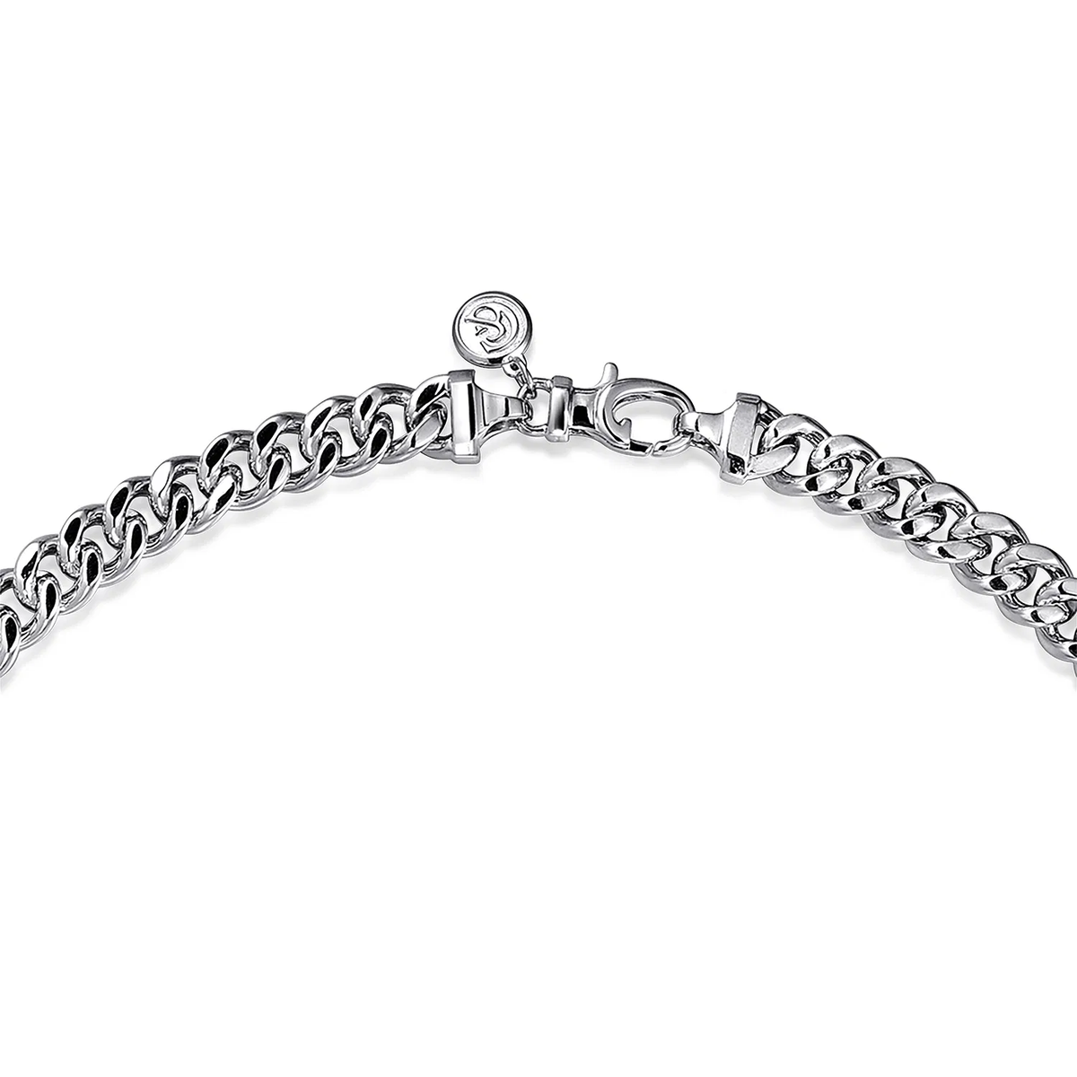 Sterling Silver Solid Cuban Link Necklace, 22"