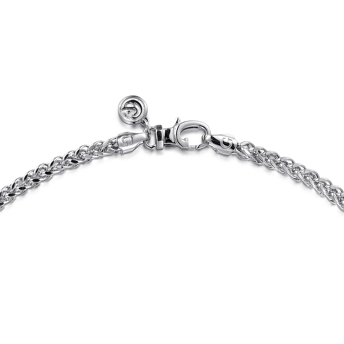 925 Sterling Silver Solid Wheat Chain Necklace, 22", 3.2mm