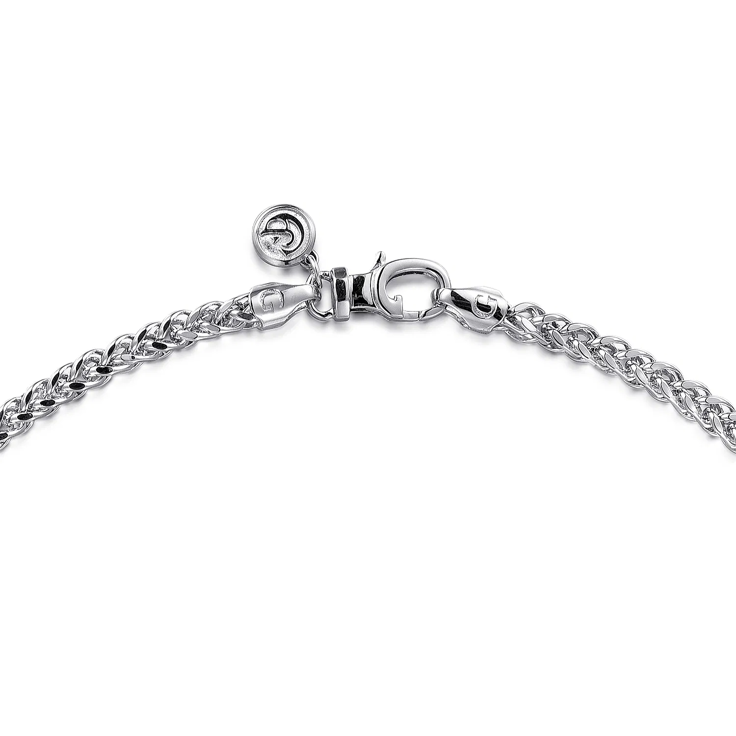 925 Sterling Silver Solid Wheat Chain Necklace, 22", 3.2mm