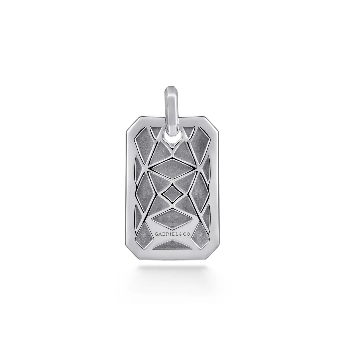 Sterling Silver Dog Tag Pendant
