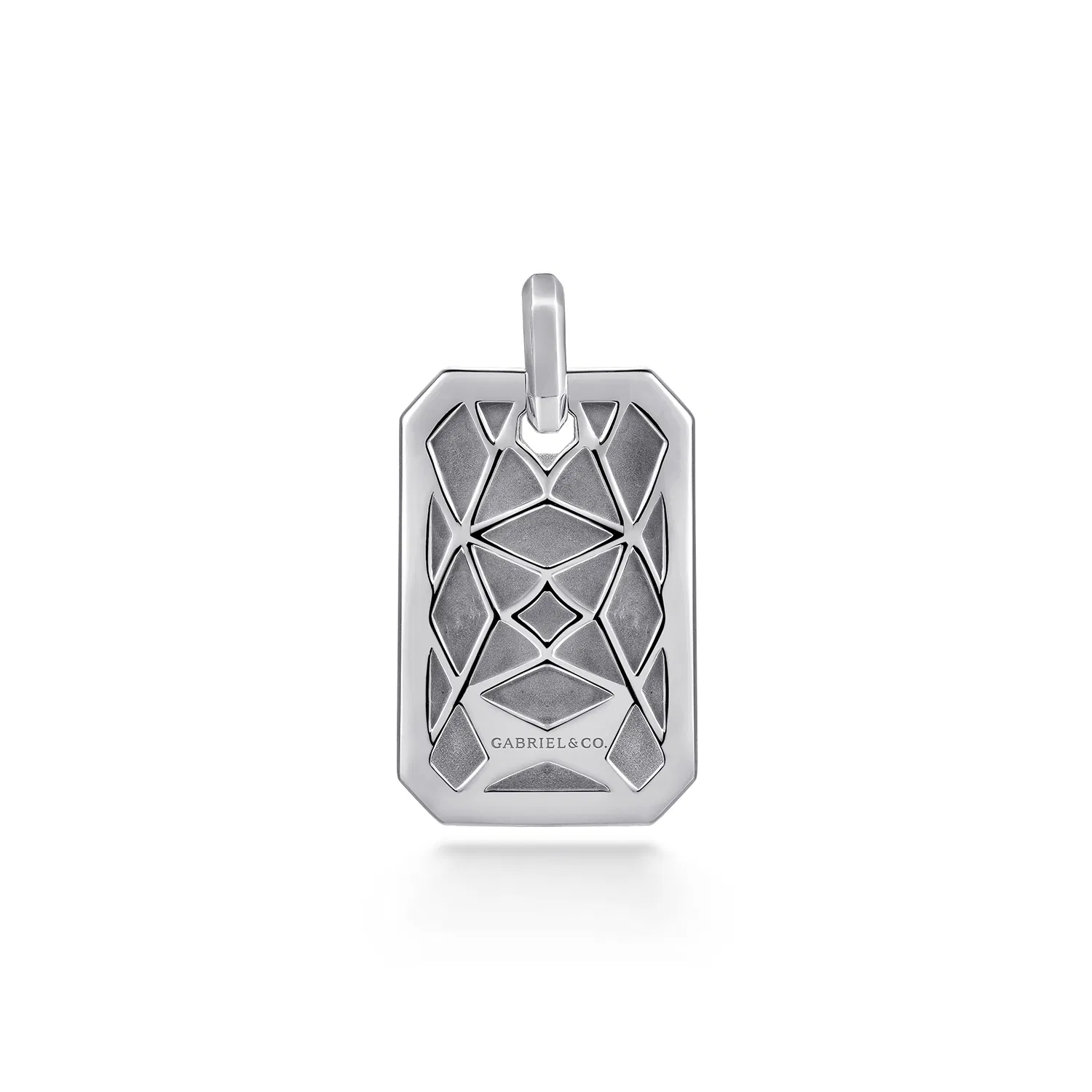 Sterling Silver Dog Tag Pendant