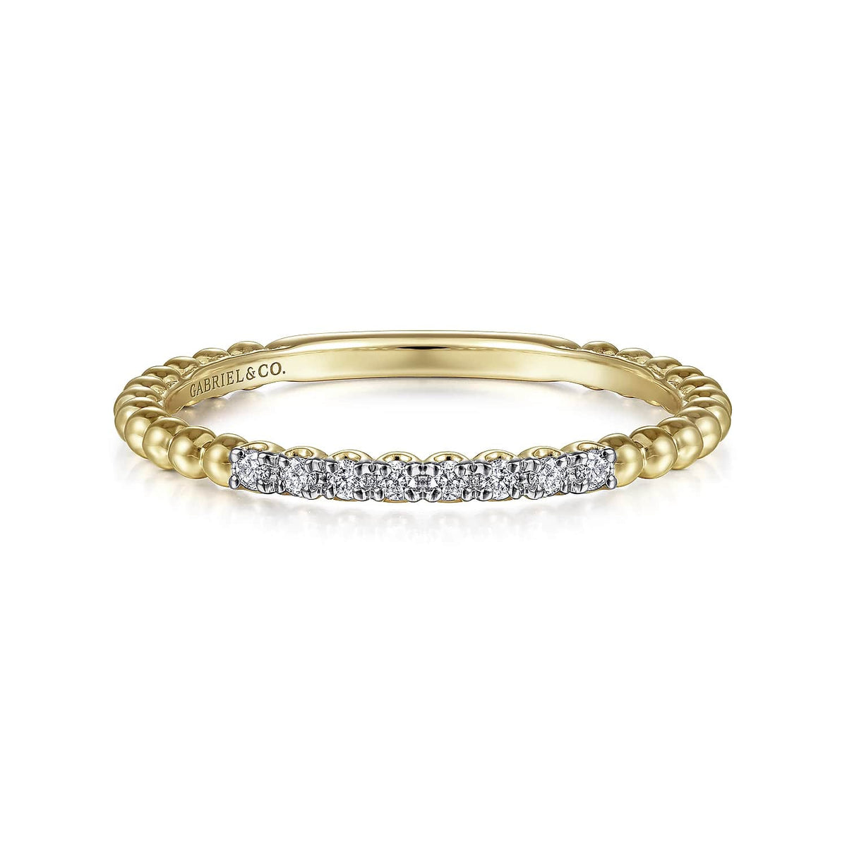 Bujukan Bead and Diamond Stackable Ring