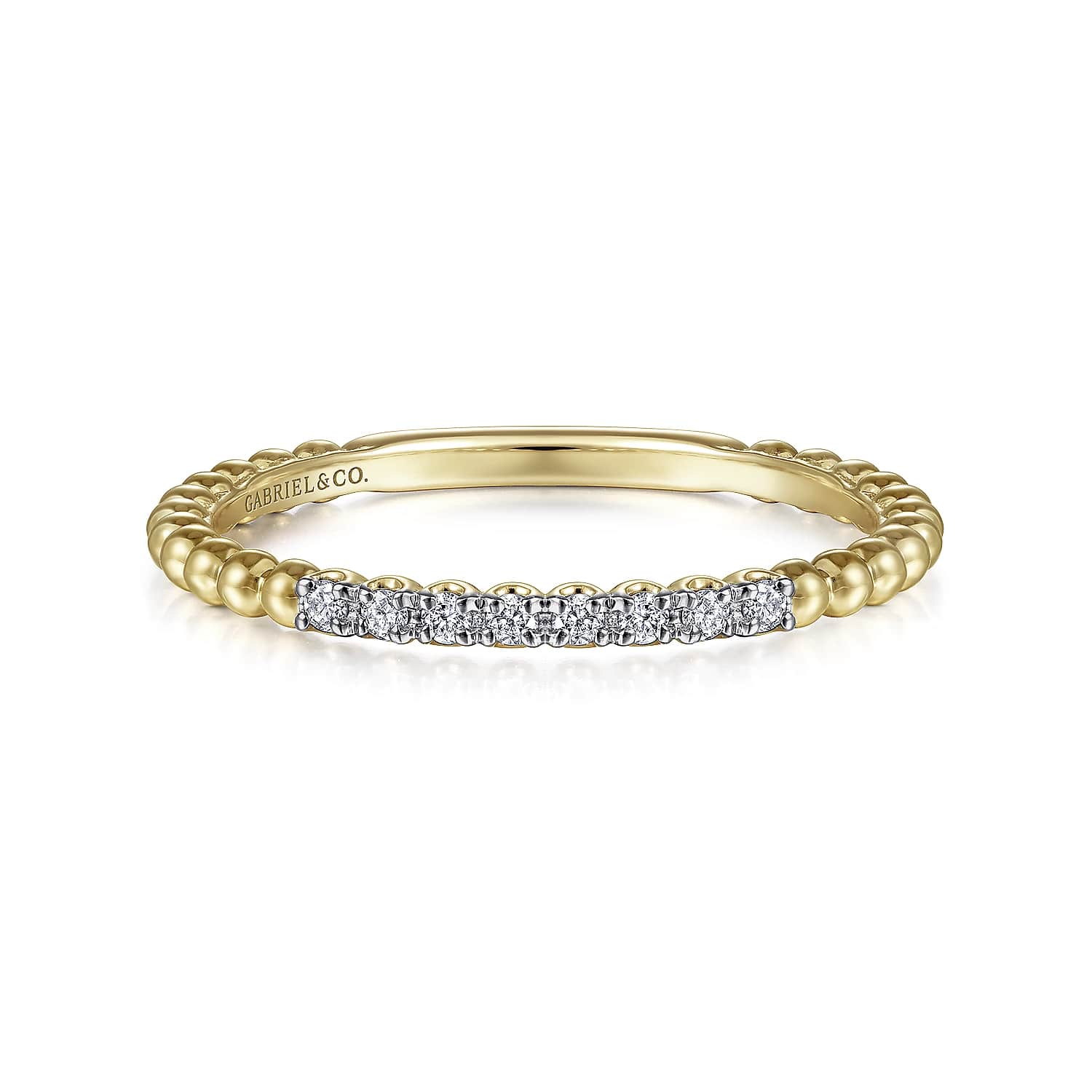 Bujukan Bead and Diamond Stackable Ring