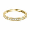 Diamond Stacking Band in Yellow Gold with Milgrain