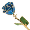 Blue Rose with Gold Trim