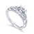 Garland Engagement Ring Setting in White Gold