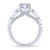 Garland Engagement Ring Setting in White Gold