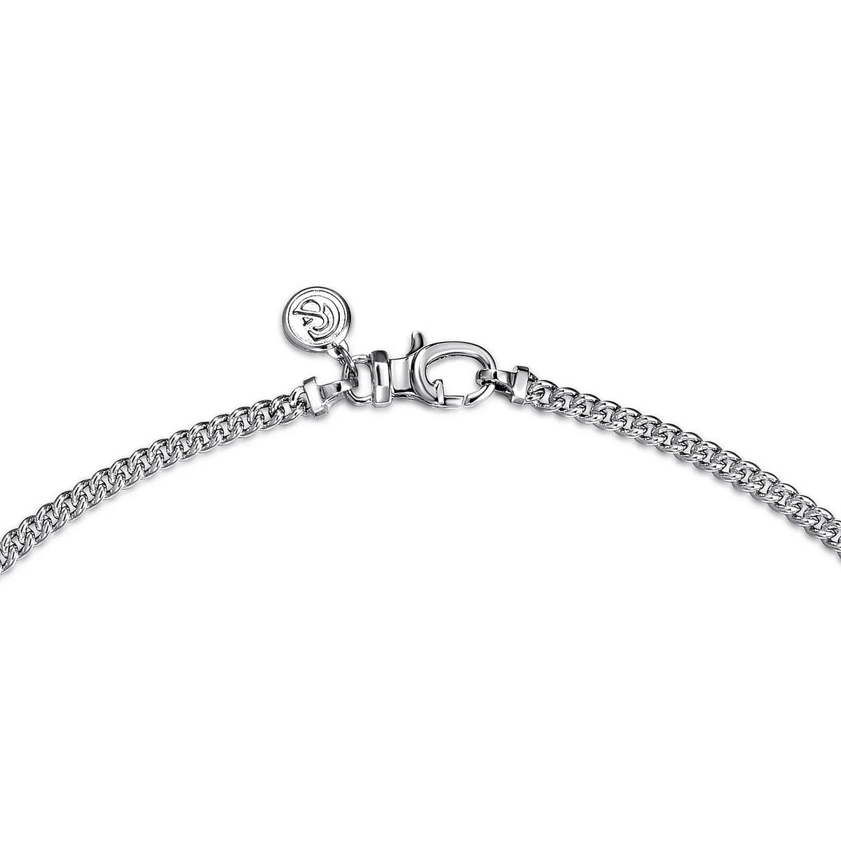 Sterling Silver Men's Solid Link Chain Necklace, 22"