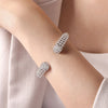 White Sapphire Cuff Bracelet