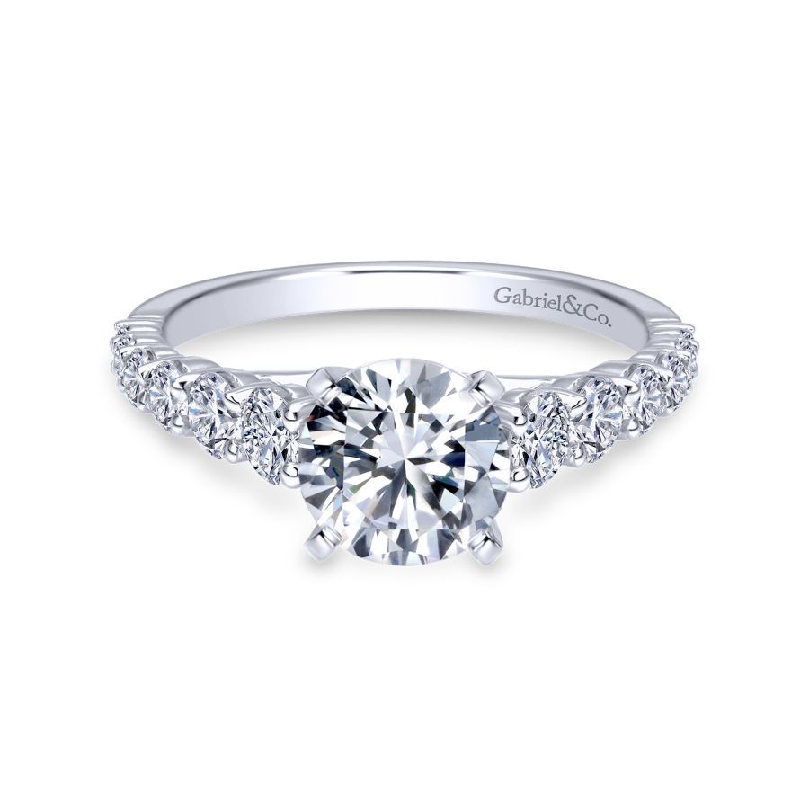 Taylor Engagement Ring Setting in White Gold