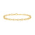 Rectangular Deco Link Bracelet in 10k Yellow Gold