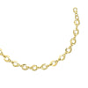 Twisted Infinity Oval Link 7.5”  Bracelet in Yellow Gold