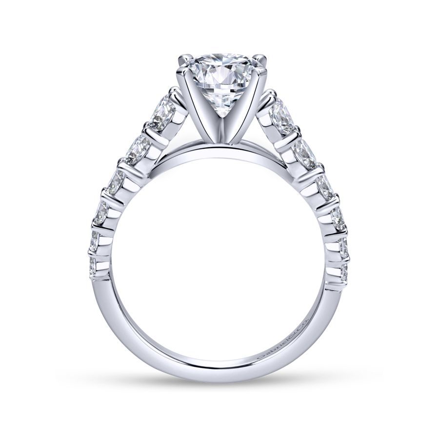 Taylor Engagement Ring Setting in White Gold