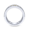 Bujukan Diamond Ring in White and Yellow Gold