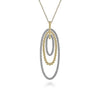 Multi Oval Bujukan Diamond Pendant Necklace