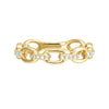 Oval Chain Link Diamond Band