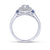 Sylvia Engagement Ring Setting with Sapphires