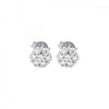 Timeless Round Cut Diamond Cluster Stud Earrings, 0.10 cttw