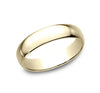 5mm Light Comfort Fit Men&#39;s Band in Yellow Gold- size 10