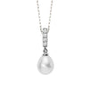 Pearl and Cubic Zirconia Pendant Necklace