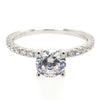 Classic Pave Diamond Engagement Ring Setting