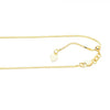 10k Yellow Gold Adjustable Box Chain, 22&quot;