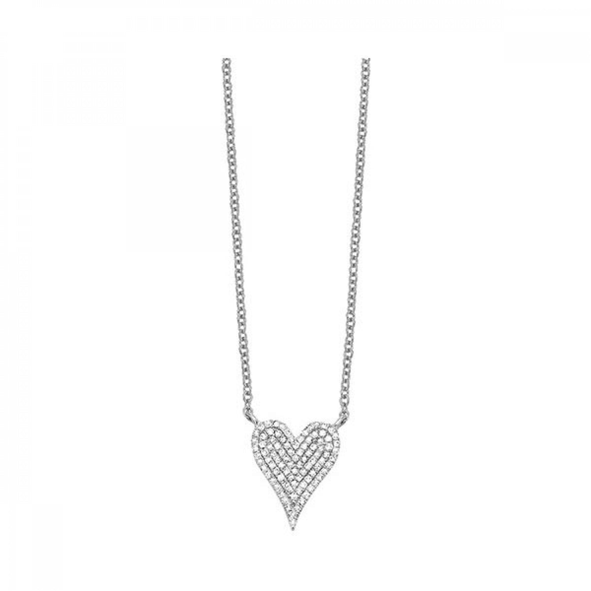 Diamond Pavé Heart Pendant