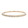 Classic Pave Diamond Band in Yellow Gold- 0.11 ctw.