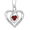 Garnet Heart Pendant by Rhythm of Love
